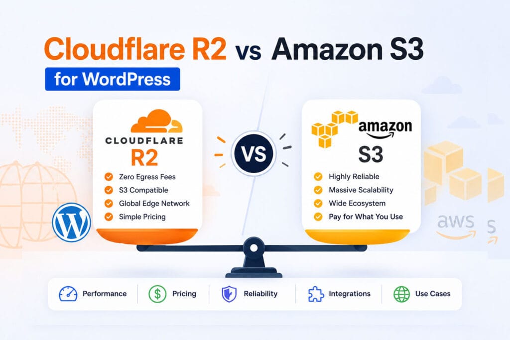 Cloudflare R2 vs Amazon S3 for WordPress