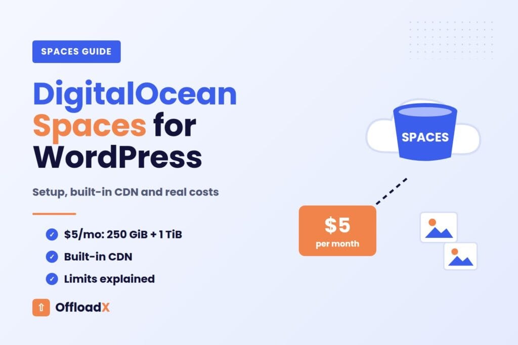 DigitalOcean Spaces WordPress media offload with built-in CDN