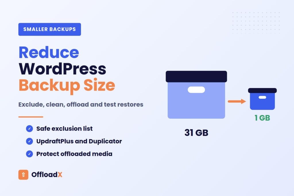 reduce WordPress backup size – Reduce WordPress Backup Size