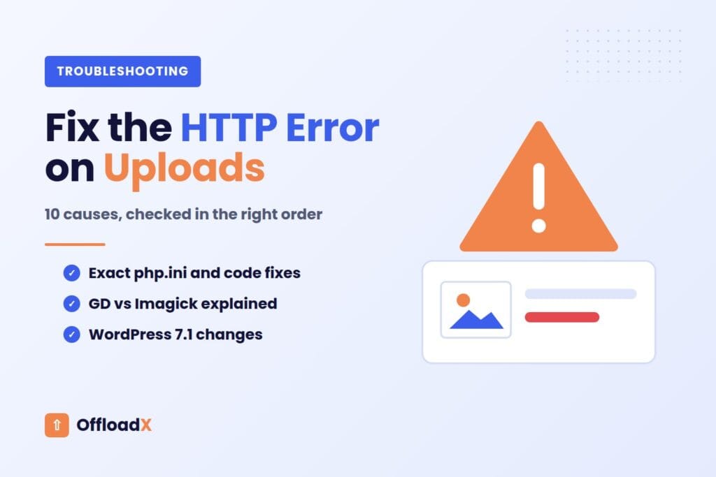 WordPress HTTP error uploading images – Fix the HTTP Error on Uploads